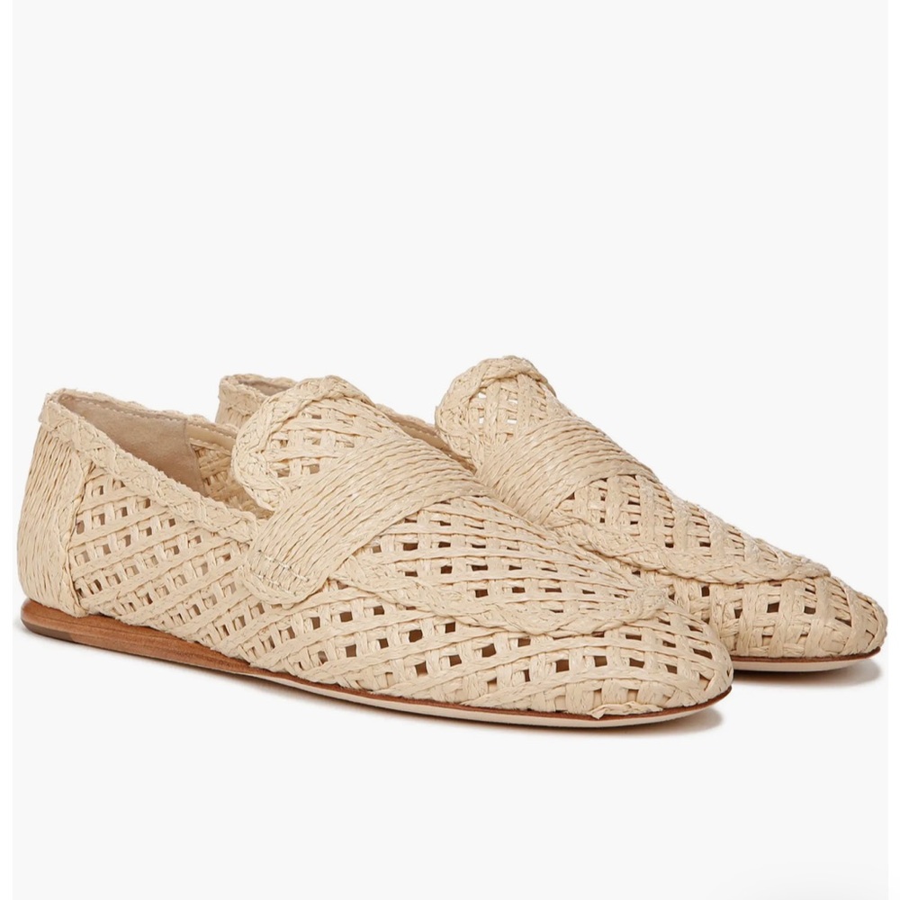 VINCE
Davis Raffia Loafer - Natural WOMEN size 9.5 
$295  NEW